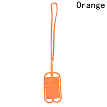 Load image into Gallery viewer, Mobile phone silicone lanyard belt neck bracelet necklace card clip sets DIY