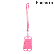 Load image into Gallery viewer, Mobile phone silicone lanyard belt neck bracelet necklace card clip sets DIY