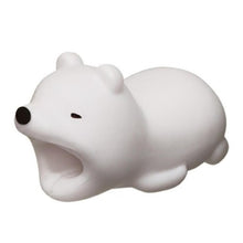 Load image into Gallery viewer, Dropshipping 1pcs Protector for Iphone cable Winder Phone holder Accessory chompers rabbit dog cat Animal doll model funny