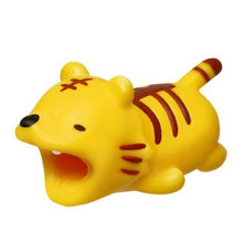Load image into Gallery viewer, Dropshipping 1pcs Protector for Iphone cable Winder Phone holder Accessory chompers rabbit dog cat Animal doll model funny